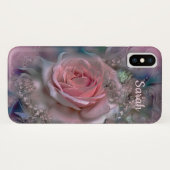 ピンクエレガントのバラ Case-Mate iPhoneケース (裏面(横))