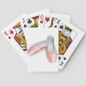 ピンクエレガントのバレエのフラッツ可愛いガーリーダンスシューズ トランプ (裏面)