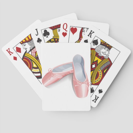 ピンクエレガントのバレエのフラッツ可愛いガーリーダンスシューズ トランプ (裏面)
