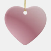 ピンクエレガントのパーソナライズされた初めてのクリスマス セラミックオーナメント (裏面)