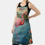 ピンクエレガントのフラミンゴの熱帯 エプロン (インサイチュ)