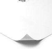 ピンクエレガントのフローラが我々のサインに結婚歓迎 ポスター (角)