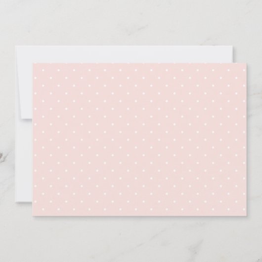 ピンクエレガントのフローラの最初の聖餐式の写真 招待状 (裏面)