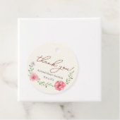 ピンクエレガントのフローラの赤んカスタムだ感謝していシャワーユー フェイバータグ (インサイチュ)