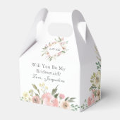 ピンクエレガントのフローラは私の花嫁? フェイバーボックス (正面サイド)