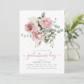 ピンクエレガントのフローラガレンティンデー 招待状 (スタンド正面)