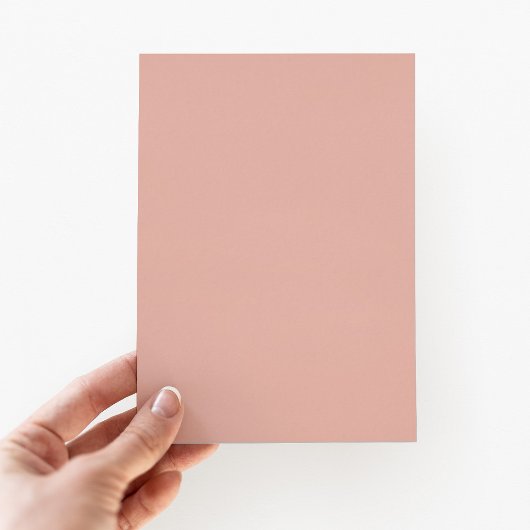 ピンクエレガントのフローラガール写真バプテスマ金ゴールド 箔招待状