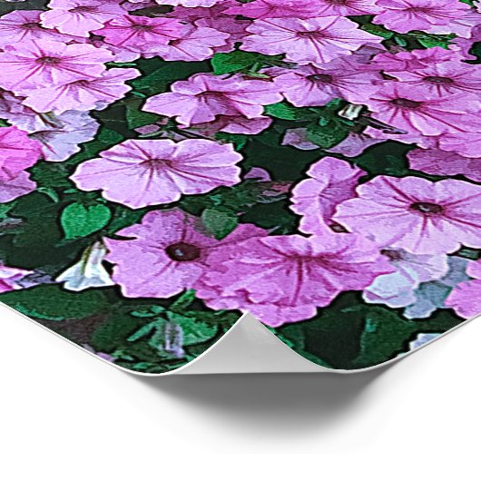 ピンクエレガントのフローラデイジーアクリルのアートワーク | ポスター (角)