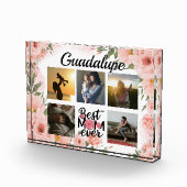 ピンクエレガントのフローラモダン記念 フォトブロック (右)