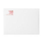 ピンクエレガントのフローララップのまわりにラベル ラップアラウンドラベル (正面)