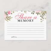 ピンクエレガントのフローラ共有Aメモリ エンクロージャーカード (正面)