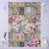 ピンクエレガントのフローラ抽象芸術コラージュ分離 薄葉紙 (クラフト)