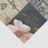 ピンクエレガントのフローラ抽象芸術コラージュ分離 薄葉紙 (詳細)