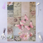 ピンクエレガントのフローラ抽象芸術コラージュ分離 薄葉紙 (クラフト)