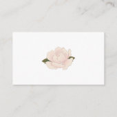 ピンクエレガントのフローラ日付の夜アイディア。日付jar エンクロージャーカード (裏面)