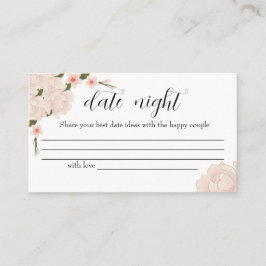 ピンクエレガントのフローラ日付の夜アイディア。日付jar エンクロージャーカード