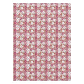 ピンクエレガントのフローラ水の色の四角形 テーブルクロス (正面)