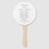 ピンクエレガントのフローラ結婚リースのハンドファン ハンドファン (裏面)