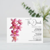 ピンクエレガントのブルゴーニュの花詳細カード エンクロージャーカード (スタンド正面)