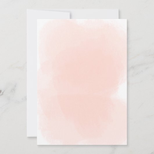 ピンクエレガントのベビー女子の写真 案内状 (裏面)