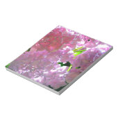 ピンクエレガントのボホ花模様花アジサイ ノートパッド (回転)