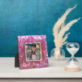 ピンクエレガントのボホ花模様花アジサイ フォトプラーク (インサイチュ)