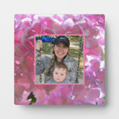 ピンクエレガントのボホ花模様花アジサイ フォトプラーク (正面)