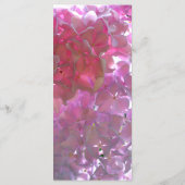 ピンクエレガントのボホ花模様花アジサイ メニュー (裏面)