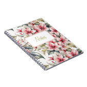 ピンクエレガントのポセチア手帳 ノートブック (右側)