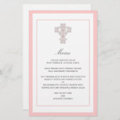 ピンクエレガントのメニューページの十字 (正面/裏面)