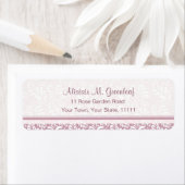 ピンクエレガントのリターンアダレスラベルアート&クラフツ ラベル (インサイチュ)