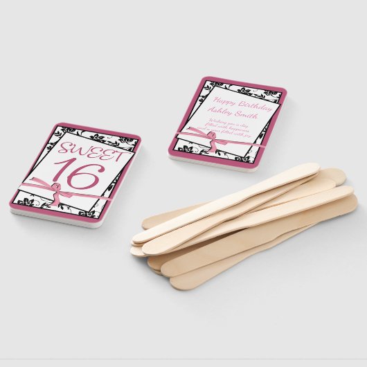 ピンクエレガントのリボン甘い16 ハンドファン (組立なし)