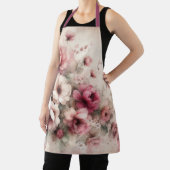 ピンクエレガントのヴィンテージインスパイアフローラ エプロン (インサイチュ)