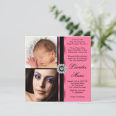 ピンクエレガントの写真キンセアニェラ 招待状 (スタンド正面)