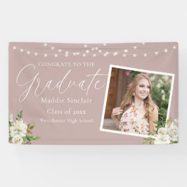 ピンクエレガントの写真フローラ卒業 横断幕