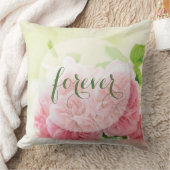 ピンクエレガントの夏のバラ結婚ズフォーエバー クッション (ブランケット)