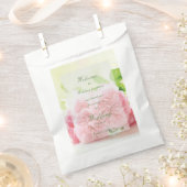 ピンクエレガントの夏バラ結婚ズ フェイバーバッグ (クリップ留めされた状態)