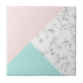 ピンクエレガントの大理石ターコイズ タイル (正面)