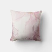 ピンクエレガントの大理石金ゴールド静脈パターン クッション (正面)