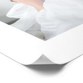 ピンクエレガントの女の子の写真の最初の聖餐式へようこそ ポスター (角)