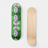 ピンクエレガントの木の牡丹の花と黄色の中心 スケートボード (正面)