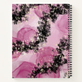 ピンクエレガントの本のカバー ノートブック (裏面)