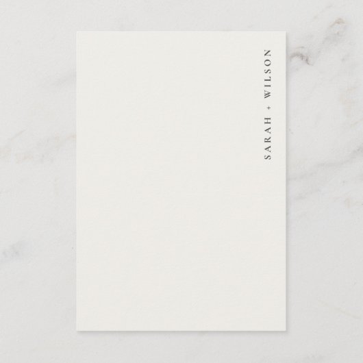 ピンクエレガントの植物性フローラの結婚詳細 エンクロージャーカード (裏面)