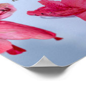 ピンクエレガントの母の日の花詩 ポスター (角)