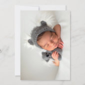 ピンクエレガントの水の色のフローラガールバプテスマ 招待状 (裏面)