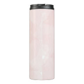 ピンクエレガントの水の色のブライダルシャワーミセス タンブラー (裏面)