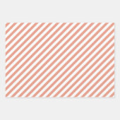 ピンクエレガントの水カラーフローラセージ緑ストライプ色 ラッピングペーパーシート (正面3)