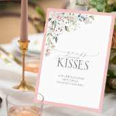 ピンクエレガントの水カラーフローラ数キス 台座サイン