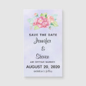 ピンクエレガントの水彩の花の保存日 (正面)