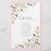 ピンクエレガントの水彩フローラブライダルシャワーゲーム (正面)